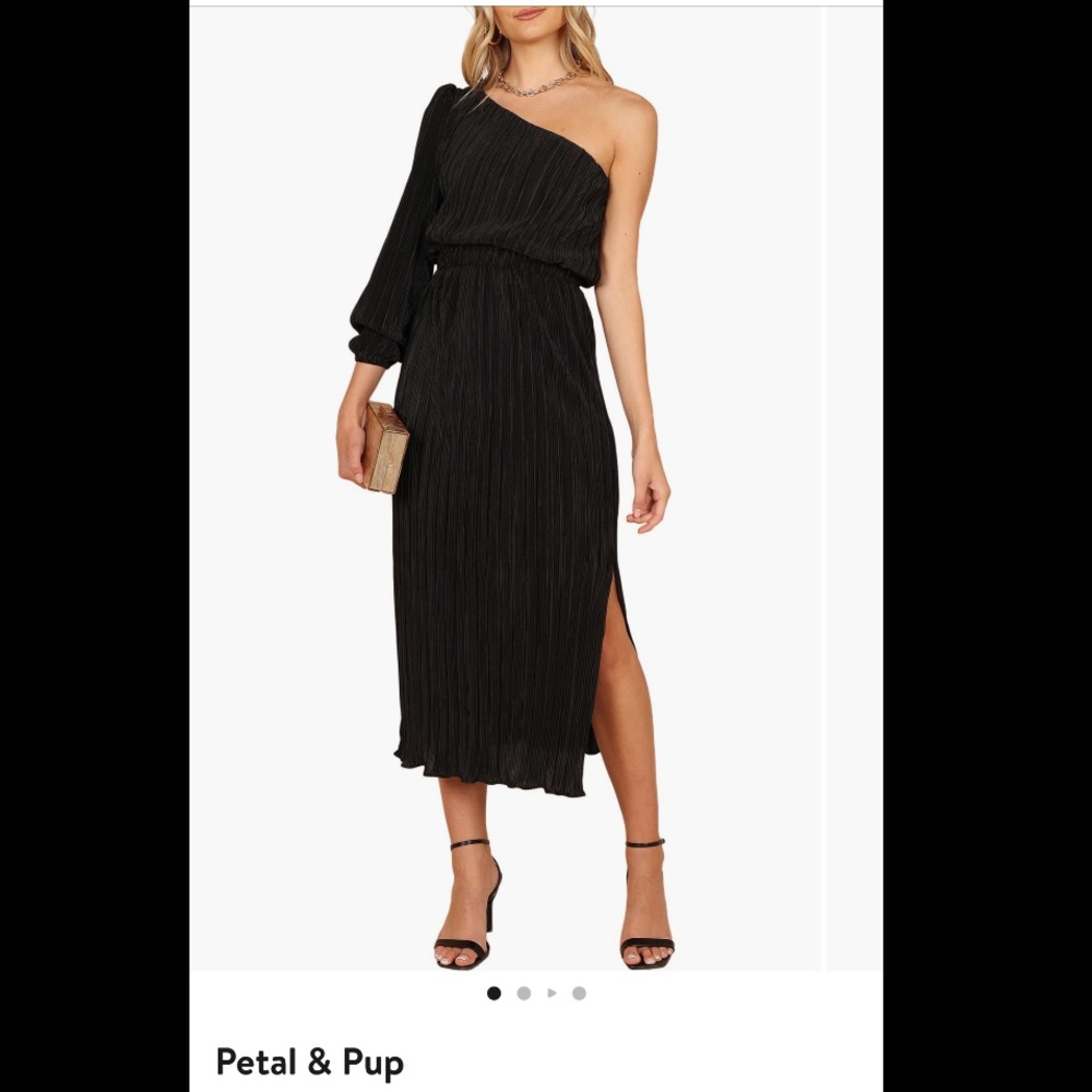 Petal and Pup Black Dress